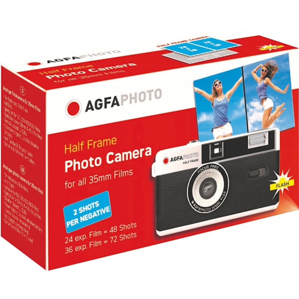 AgfaPhoto Half Frame Camera 35mm, sort