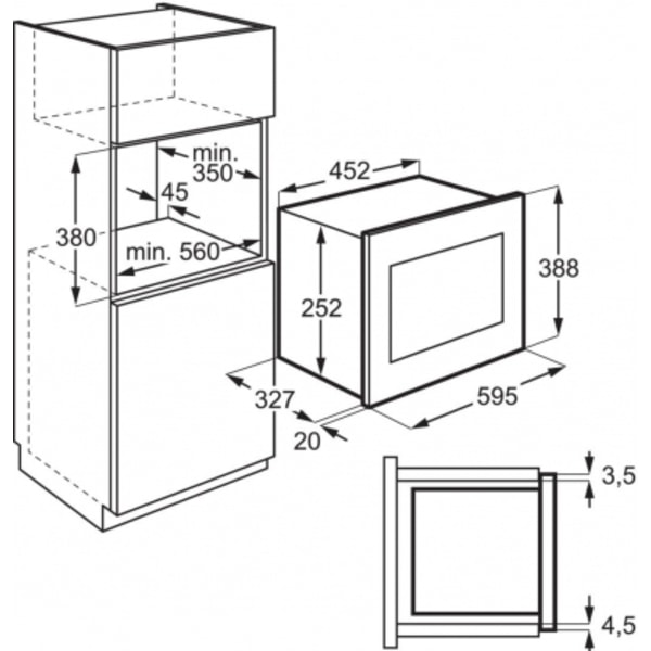 Microwave Built-In LMS2203EMX, Electrolux