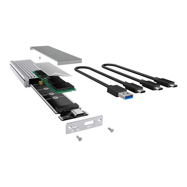 Raidsonic, Icy box Ulkoinen Type-C™-kotelo M.2 NVMe SSD:lle, IB-1817Ma-C31