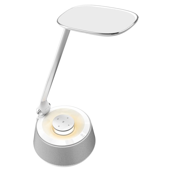 Platinet skrivebordslampe med højttaler & USB-oplader PDLU9A 18W (44123)
