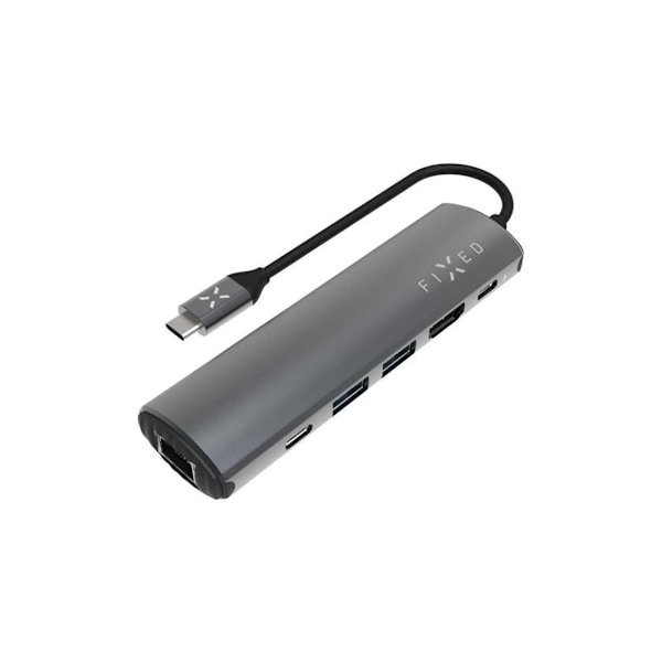 Fast, 6-ports USB-C HUB Pro til bærbare computere og tablets