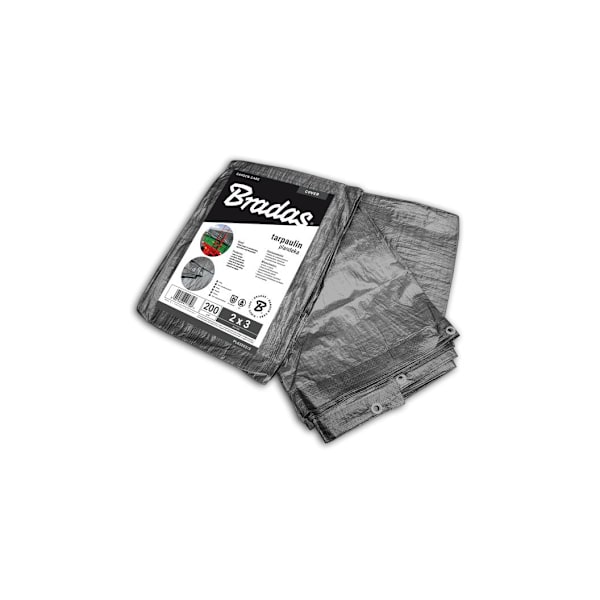 Forsterket presenning 200g, 5 x 8m Grey