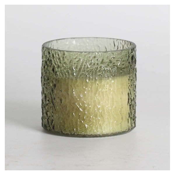 Doftljus i glas NATURE GREEN H9cm, Tranquil Summer
