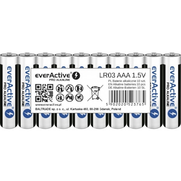 Akku, LR0310PAK 10 kpl, Everactive