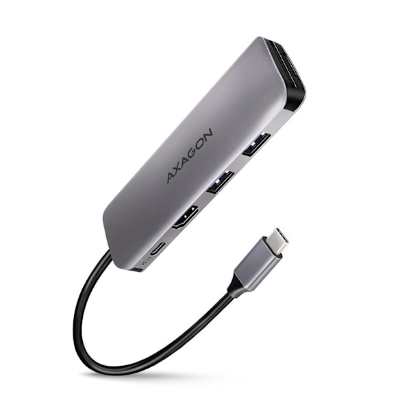 AXAGON, SuperSpeed ​​USB-C COMBO 5in1 Hub, HMC-5