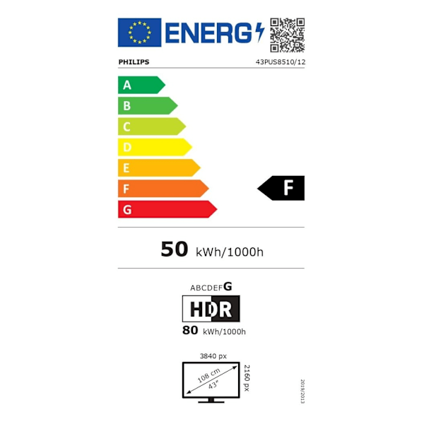 Philips, 43PUS8510/12 Svart
