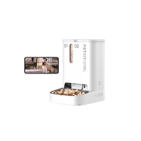 PETKIT, Matare med kamera, P591 YumShare Dual-hopper
