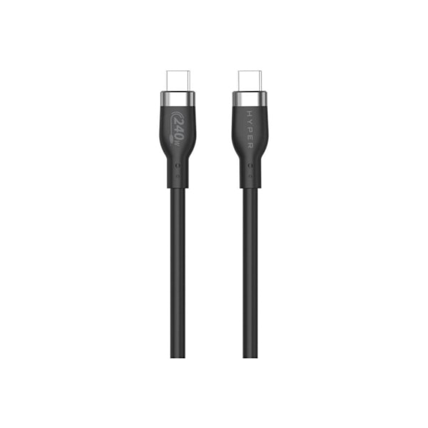 Hyper, USB-C till USB-C, 1M silikon 240W USB-C laddningskabel