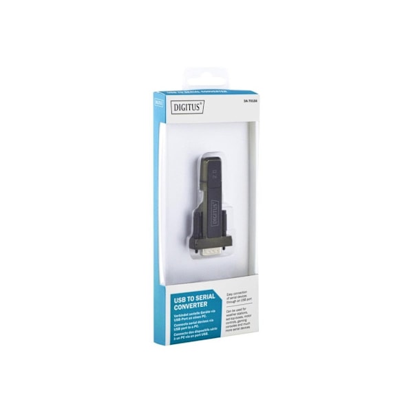 Digitus, RS232 til USB 2.0, DA-70156, USB 2.0 til seriell adapter