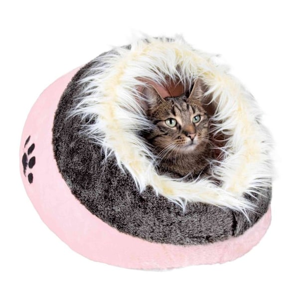 Minou krammehule, 35 × 26 × 41 cm, rosa/grå