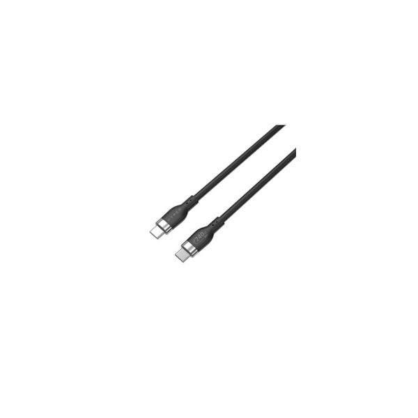 Hyper, USB-C - USB-C, 1 M silikoni 240 W USB-C latauskaapeli