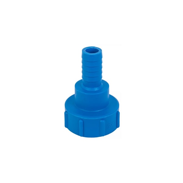 IBC-adapter S60X6 hun x 1" slangehale Blue