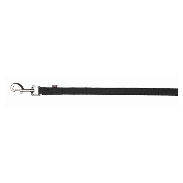 Sporsnor, flad strop, 5 m/20 mm, sort