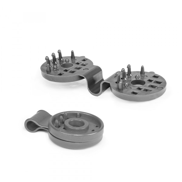 BUNGEE CORD CLIPS klemmeklemme - løs (50 stk) grå
