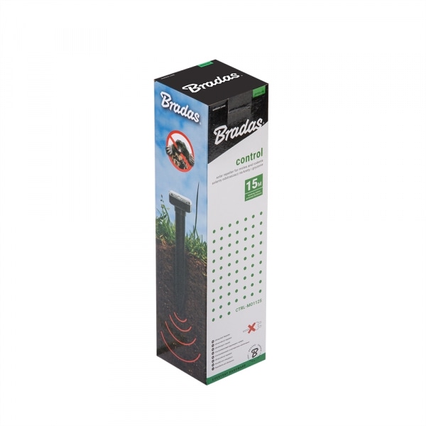 Set of 3 products. Solar repeller for moles and rodents - square ABS