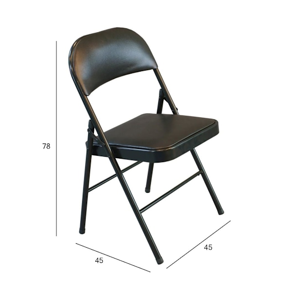 Sammenleggbar stol PIKNIK sort/PU