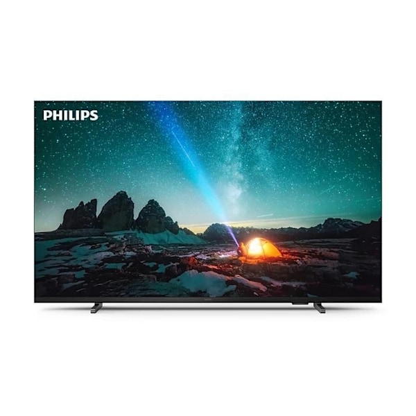 TV Set PHILIPS 55" (4K/Smart, 3840x2160, Wireless LAN, Bluetooth, Titan OS, 55PUS7609/12) Antrasiitti, Harmaa