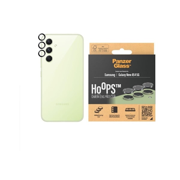 PanzerGlass Hoops Kamera Sam A55 5G A556 sort/sort 1227 kamera linsebeskytter hoop optiske ringe