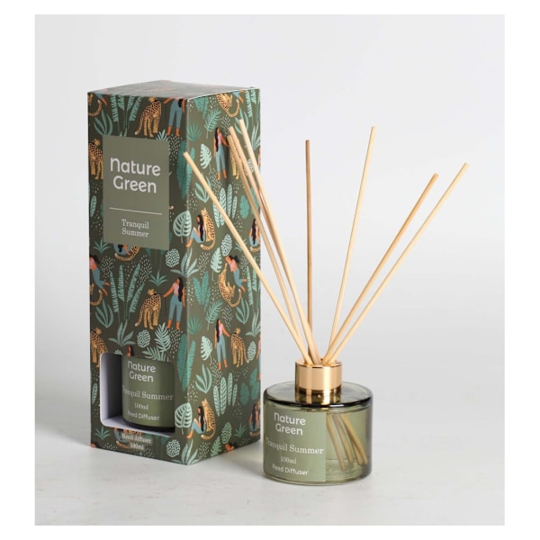 Reed diffuser NATURE GREEN 100ml, Tranquil Summer