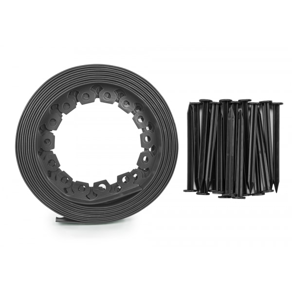Set med 3 produkter. Plenkantsett EASY BORDER 40mm, grå