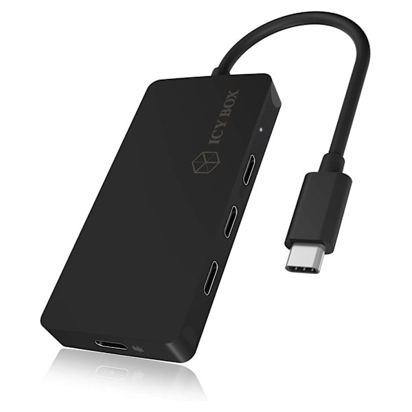 Raidsonic, USB-keskitin, 4-porttinen keskitin USB Type-C -liitännällä ja PD-portilla, IB-HUB1429-CPD