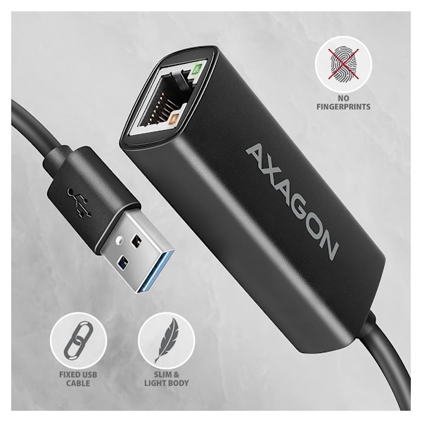 AXAGON, ADE-AR USB-A Gigabit Ethernet -sovitin