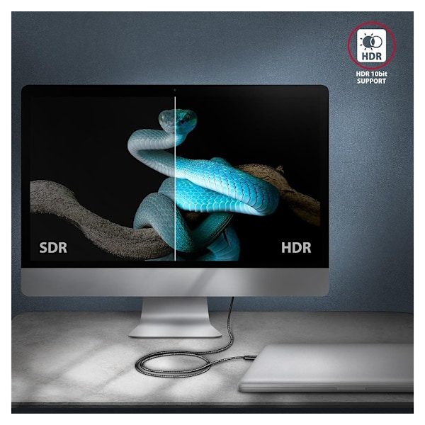 AXAGON, USB Typ C - USB Typ C, Data och laddning USB4 Gen 3x2 kabel, 1 m, BUCM432-CM10AB