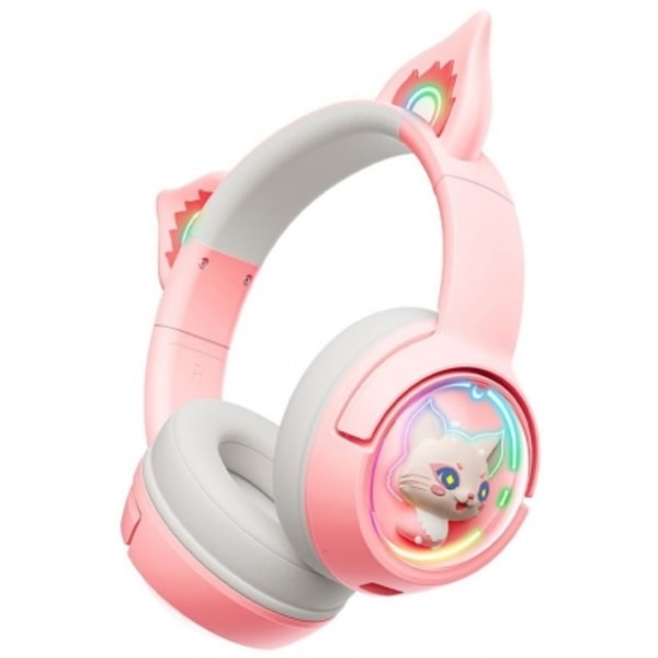 BT hörlurar B5 RGB Cat Ear Pink, Onikuma