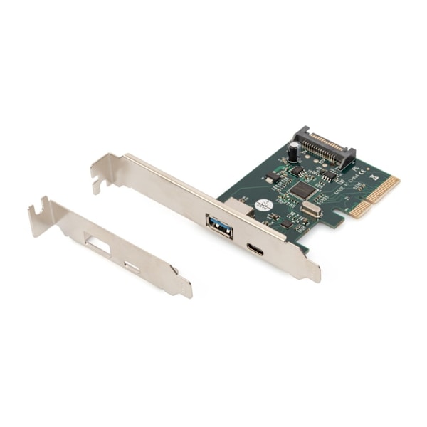 Digitus, PCIe-kortti, USB-C 3.1 Gen 2, 10Gpbs, USB-A 3.1, DS-30225