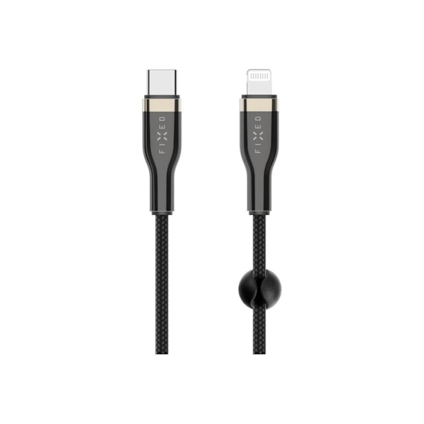 Fast, flettet kabel USB-C/Lightning, 2 m, FIXDB-CL2-BK