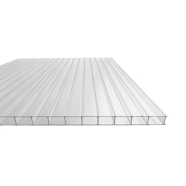 Stycke växthusflerväggsplåt / klar polykarbonat 1050x2000mm - 6mm, 5st.
