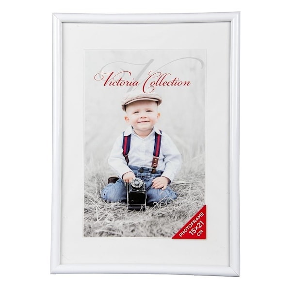 Set med 5 produkter. Fotoramme Future 15x21, hvit