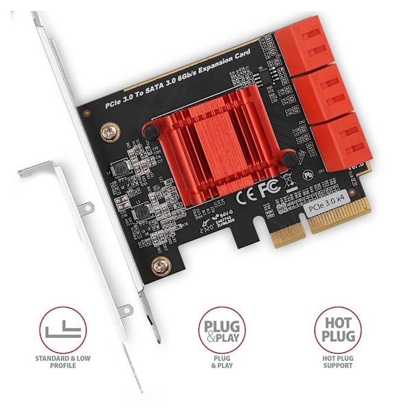 AXAGON, PCIe Controller 6x SATA 6G, PCES-SA6