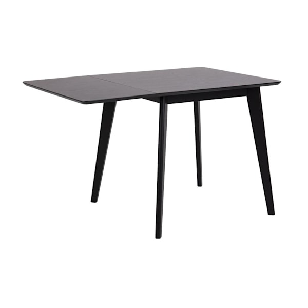 Spisebord ROXBY, 80/120x80xH76cm, sort