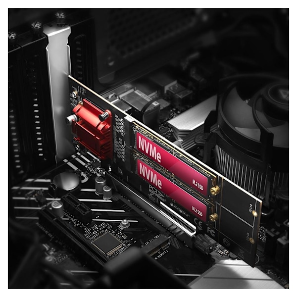AXAGON, PCIe 2x NVMe M.2-controller, PCEM2-ND