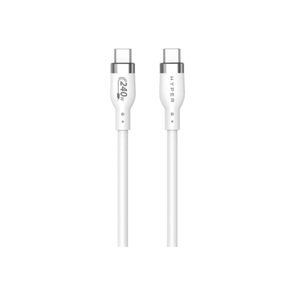 Hyper, USB-C - USB-C, 2 M silikoni 240 W USB-C latauskaapeli