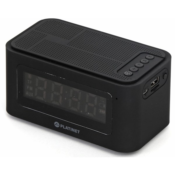 Platinet Bluetooth-högtalare + väckarklocka 5W PMGC5B