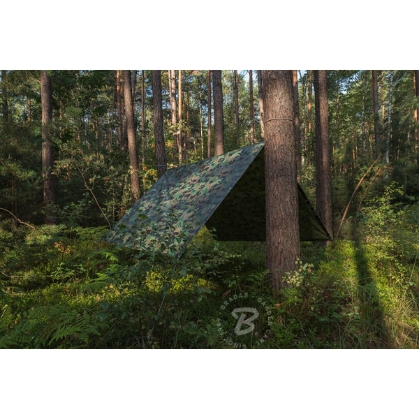 5 tuotteen paketti. Suojapeite CAMOforest 2 x 3m 90g/m²
