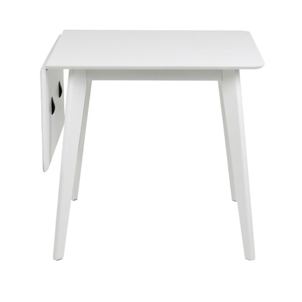 Spisebord ROXBY, 80/120x80xH76cm, hvid