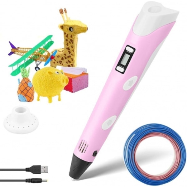 3D print pen til at skabe figurer fra PLA / ABS Pink FUS3DPENPI, Fusion Accessories