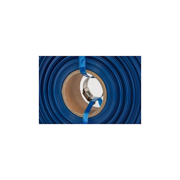 Litteä letku AQUA - FLAT PE / EVA setissä letkunkiristimellä WP1 - 1 "- 10m Blue