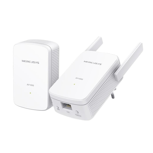 Mercusys, AV1000 Gigabit Powerline Wi-Fi Kit, MP510 KIT Hvid