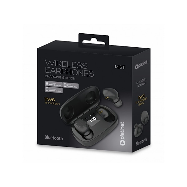 Platinet trådløst headset Mist, sort (PM1020B)