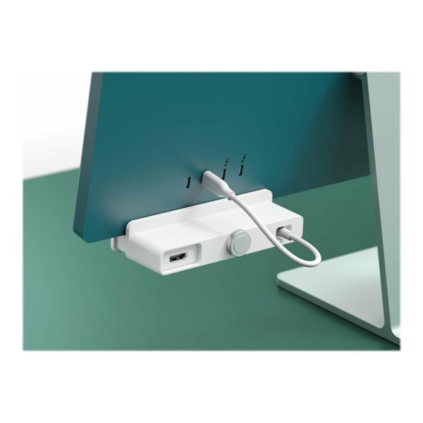 Hyper, HyperDrive USB-C 6-in-1 muotoon sopiva keskitin 4K HDMI:llä iMac 24:lle