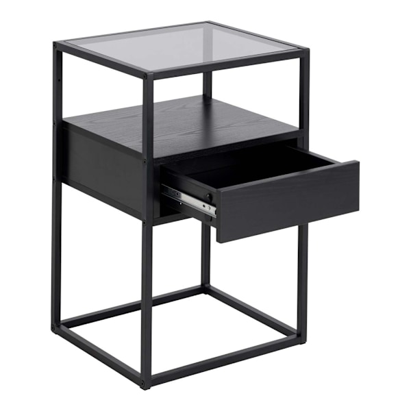 Natbord RANDOLF 40x35xH60cm, sort