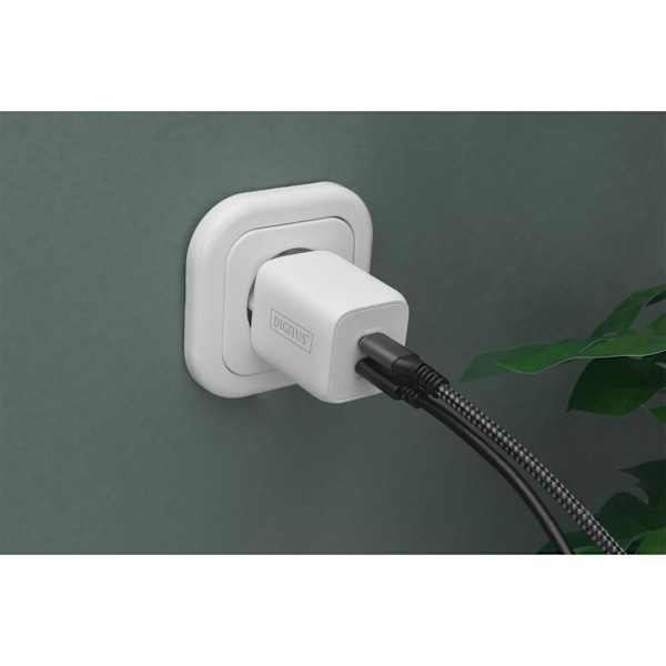 Digitus, USB-C-lader, 2-porter, 65W GaN