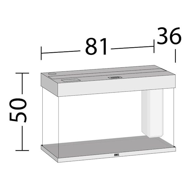 Aquarium Rio LED 125 L vaaleaa puuta