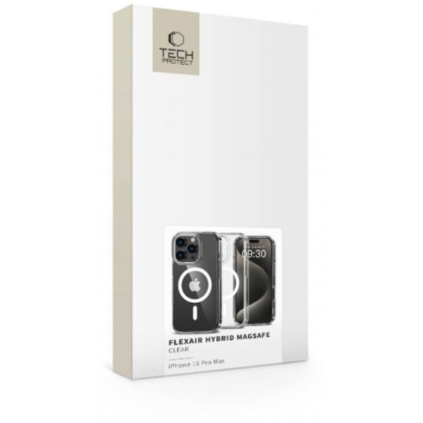 FlexAir Hybrid Magsafe Case iPhone 16 Pro Max" Clear, Tech-Protect