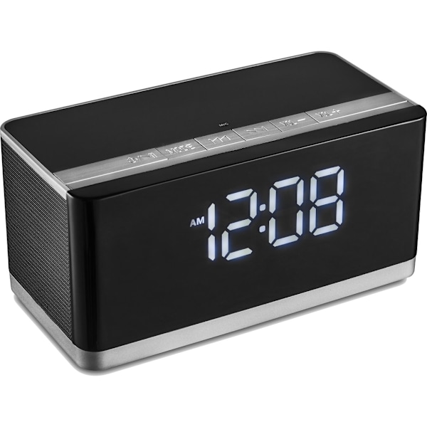 Platinet Bluetooth-högtalare + väckarklocka 10W PMGC10A