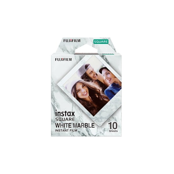 Fujifilm Instax Square 1x10 hvid marmor